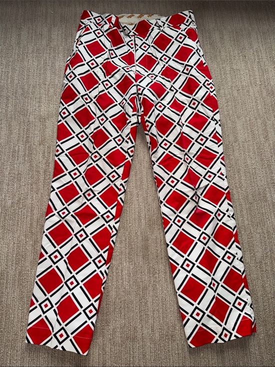Loudmouth Golf Other - Loudmouth Mens 32x32 Danger Golf Slacks Red White Black Stretch Golfcore Pants